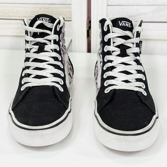 Vans Filmore Hightop Butterfly Checkerboard Sneakers Womens Size 7.5 - Picture 5 of 10